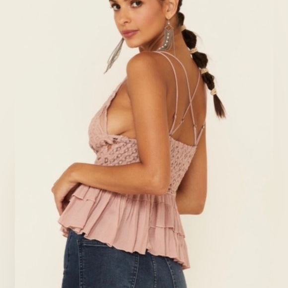 NWT Free People Mauve Adella Top Size L - Picture 5 of 12